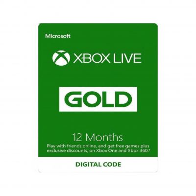 קוד דיגיטלי מנוי 12 חודשים Xbox Live Gold 